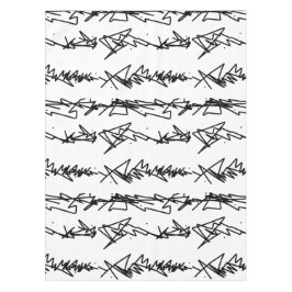 Mantel Resumen de arte Minimalismo blanco y negro