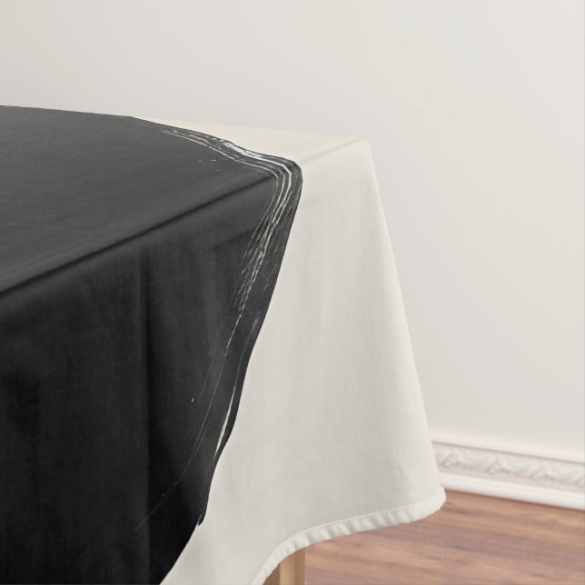 Mantel Resumen de elegancia: Fusión Encástica del Negro y (In Situ)