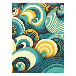 Mantel Resumen de obras de arte de las olas hippie de la