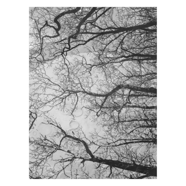 Mantel Resumen del bosque "color personalizar" Tejido de  (Anverso)