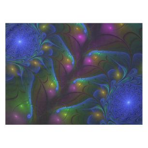 Mantel Resumen luminoso colorido de fractal trippy modern