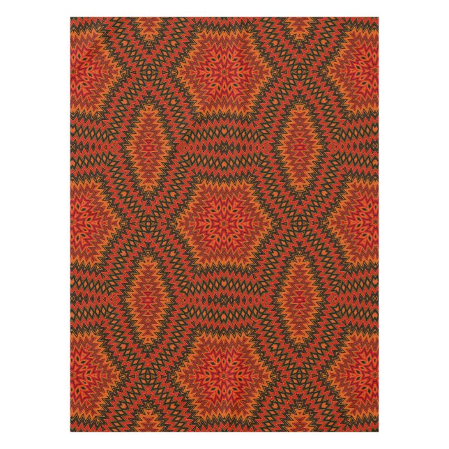 Mantel Resumen mosaico moderno patrón de mosaico caleidos (Anverso)