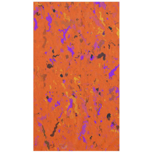 Mantel Resumen naranja, amarillo, púrpura y negro