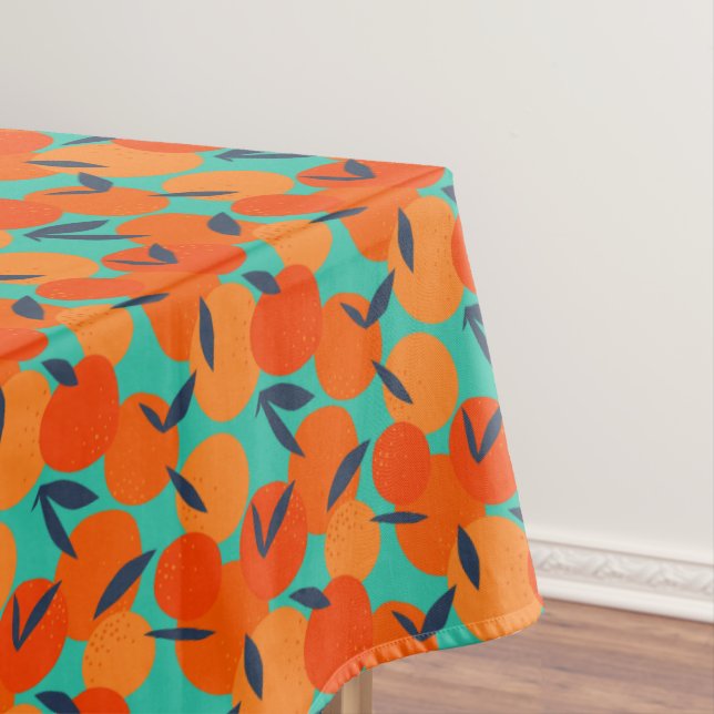 Mantel Resumen Naranja Patrón de fruta (In Situ)