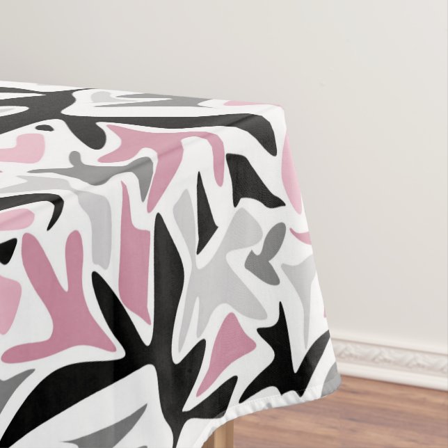 Mantel Resumen, negro y rosa, joven, píldora moderna de l (In Situ)