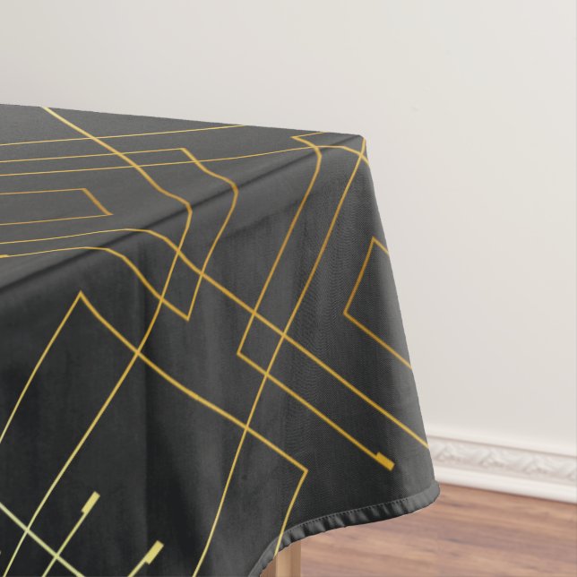 Mantel Resumen Relieve metalizado dorado Tablecloth (In Situ)
