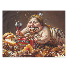 Mantel Retrato colorido de "Reina de la decadencia Glutón
