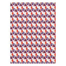 Mantel Retrato de gato - Naranja de arte gráfico audaz y 