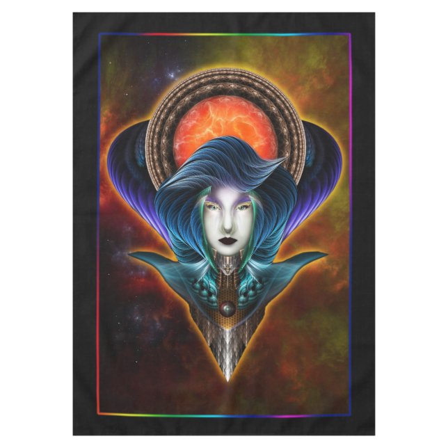 Mantel Retrato de Trilia Red Nebula (Anverso)