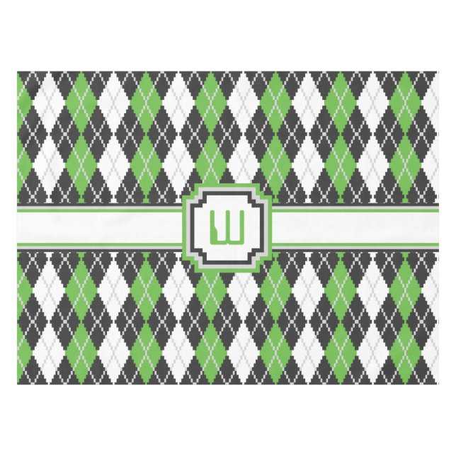 Mantel Retro Argyle Tablecloth (Frente (Horizontal))
