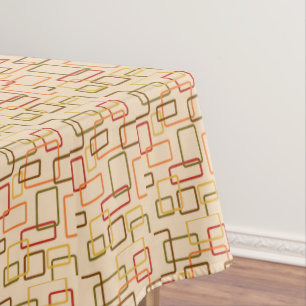 Mantel Retro Atomic Mid Siglo Oleícola Moderno Amarillo V