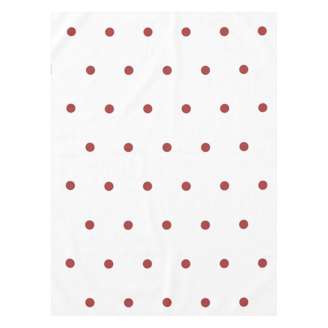 Mantel Retro Chic Red Polka Dots Pattern Spring & Summer  (Anverso)