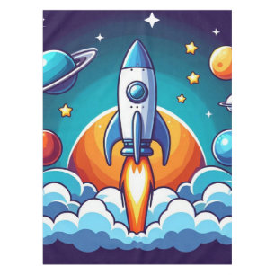 Mantel Retro, cohete espacial exterior
