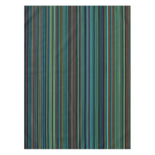Mantel retro de la raya del verde del marrón azul