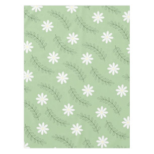 Mantel Retro Floral Verde Sage caprichoso, alegre