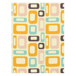 Mantel Retro geometric pattern in light beige background