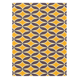 Mantel Retro geometric pattern yellow and brown leaf