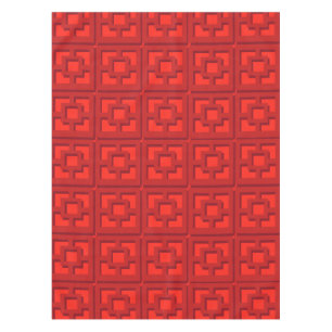 Mantel Retro Red Trellis Tablecloth