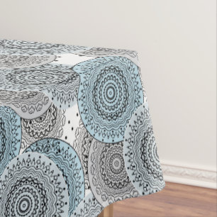 Mantel Retro, retro, azul y gris, elegante