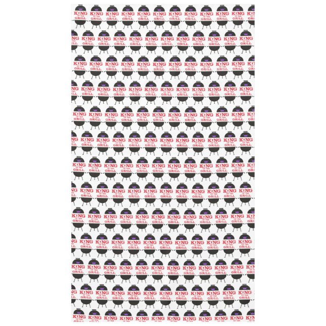 Mantel Rey De La Parrilla, Rojo De La Corona Púrpura Negr (Anverso)