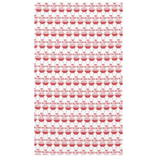 Mantel Rey Del Grill, Rojo (Anverso)