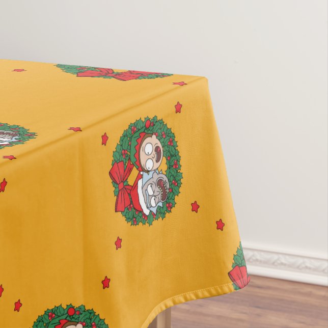 Mantel Rick y Morty | Patrón de Wreath de vacaciones (In Situ)