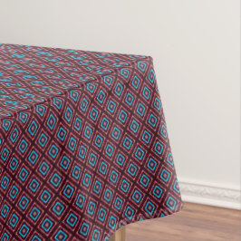 Mantel Rojo Con Diamante Azul