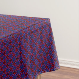 Mantel Rojo Con Estrellas Azules