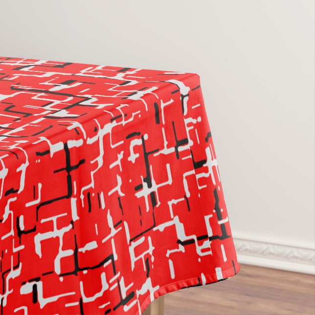 Mantel Rojo Gris Gris Blanco Negro (In Situ)