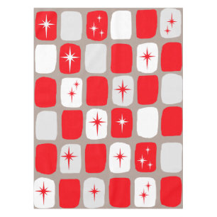 Mantel rojo retro de Starbursts (ampliación de