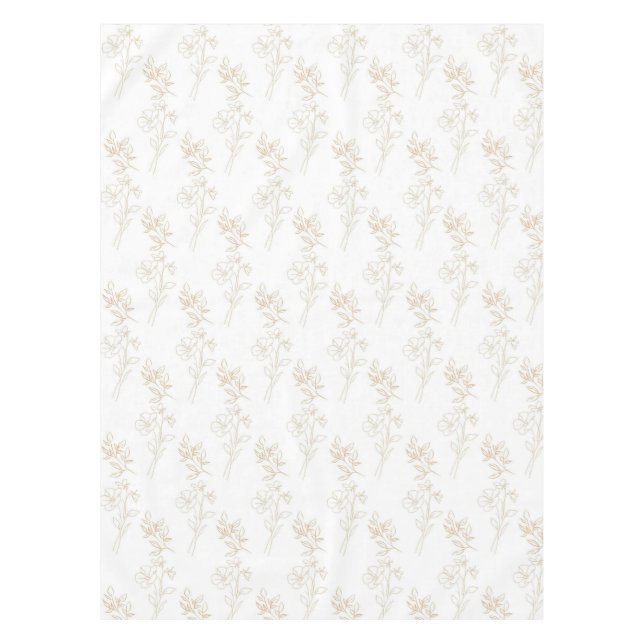 Mantel Romantic Elegant Pastel Pink Floral Pattern Spring (Anverso)