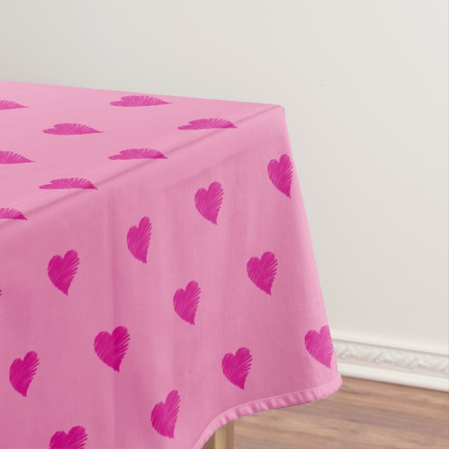 MANTEL ROMÁNTICO MI AMOR ES COMO UN TABLECLOTH ROSA (In Situ)