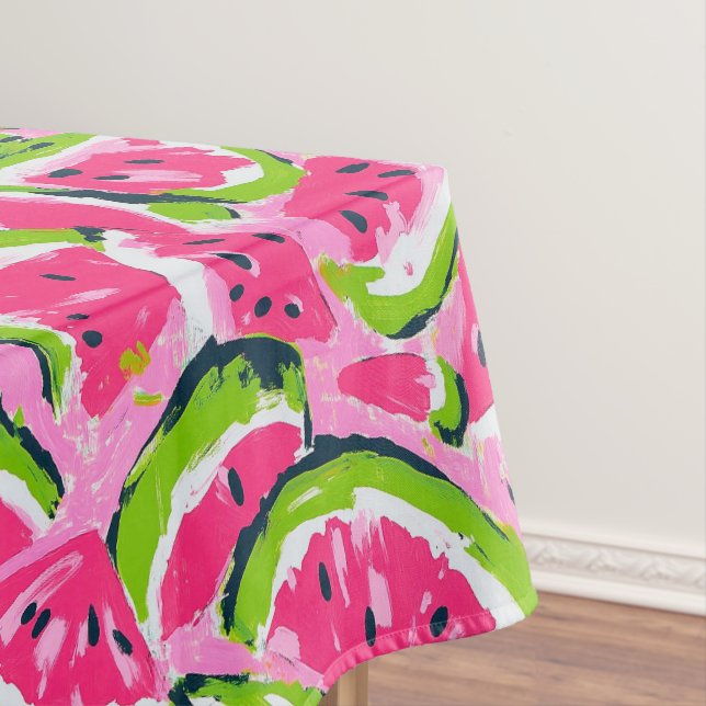 Mantel Rondas de Sandía Rosa / Fiesta de Verano Rosa (In Situ)