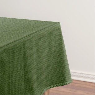 Mantel Ropa de la Mesa Burlap verde de Faux Country