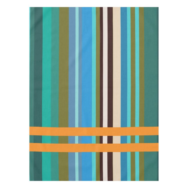 Mantel Ropa de mesa de franjas de verano (Anverso)