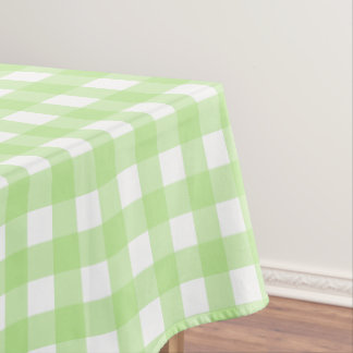 Mantel Ropa de mesa de Gingham verde claro