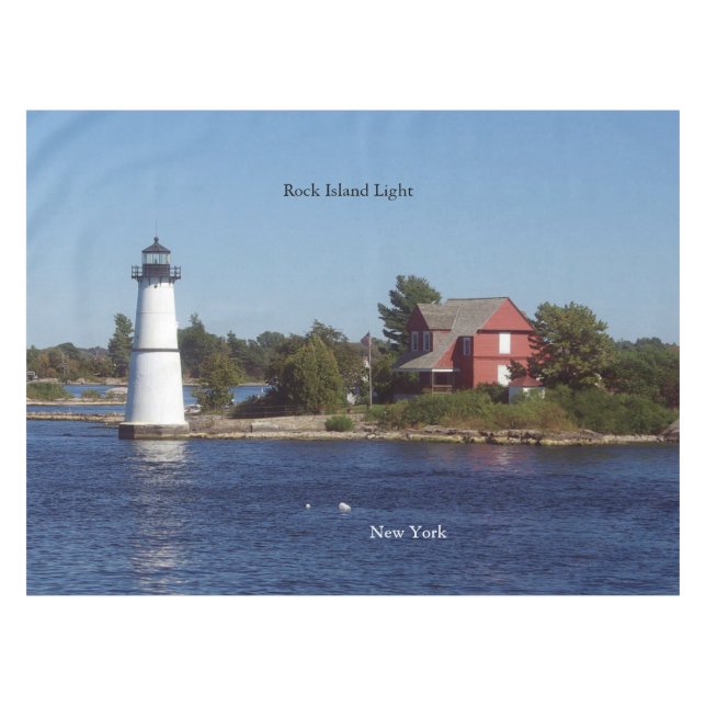 Mantel Ropa de mesa de Rock Island Light (Frente (Horizontal))