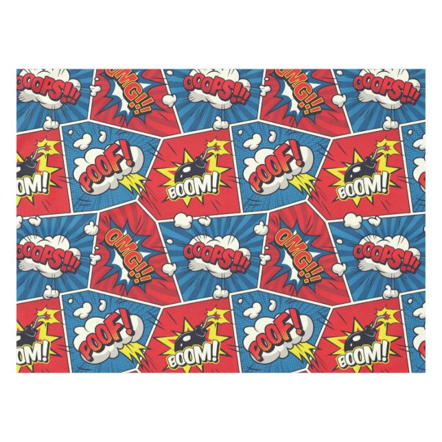 Mantel Ropa de mesa Fiesta superhéroe/jugador (Frente (Horizontal))
