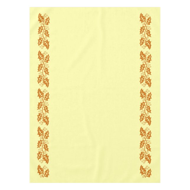Mantel Ropa de mesa - Hojas de caramelo marrón (Anverso)