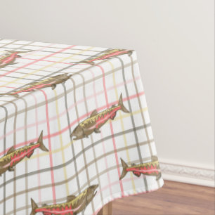 Mantel Ropa de mesa - Salmón chino en bandeja