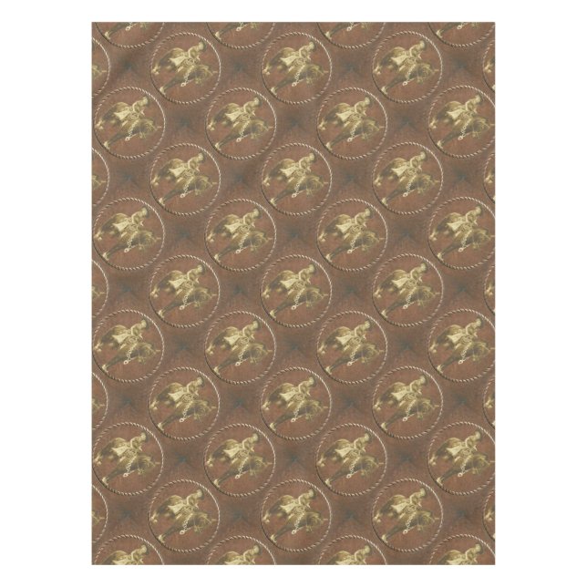 Mantel Ropa de mesa Vintage occidental (Anverso)