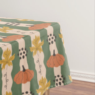 Mantel Ropa de tabla de patrones de calabaza y hoja dibuj