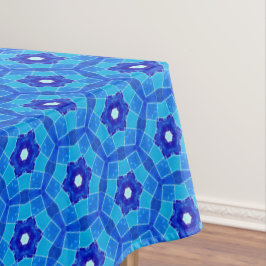 Mantel Rosa azul marroquí Tile Tablecloth
