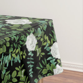 Mantel Rosa de Boda floral Black & White Peony