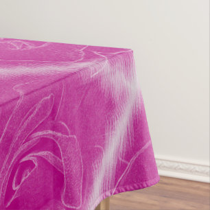 Mantel Rosa de encaje magenta
