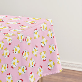 Mantel Rosa de la fiesta de cumpleaños del pollo