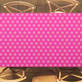 Mantel Rosa de mosquitos rosados flor patrón sin foco en