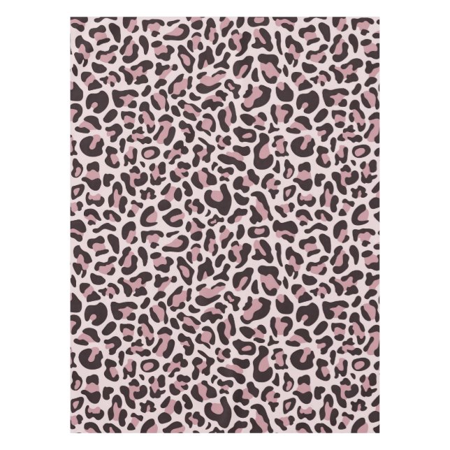 Mantel Rosa Gold Leopard Print Tablecloth (Anverso)