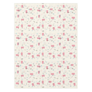 Mantel rosado atómico retro del modelo