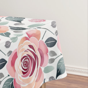 Mantel Rosas abstractas en colores pastel